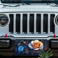 thumbnail image 5 of License Plate, Stained glass style Roses Decorative Front,Personalized Stainless Steel License Plate Cover For Men Women,12.2" X 6.2", 5 of 6