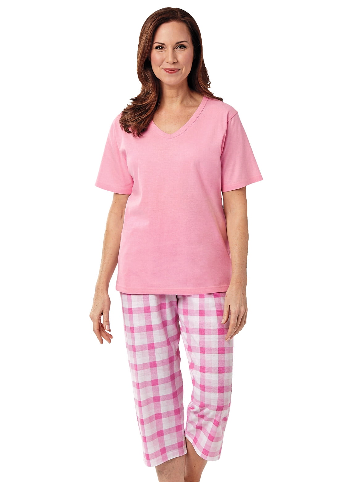 3 4 sleeve capri pajamas