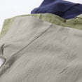 thumbnail image 6 of Xudanell Toddler Baby Boy Linen Outfits Solid Color Short Sleeve Lapel Button Down Shirt and Shorts Summer Clothes Set (Beige, 4-5 Years), 6 of 9