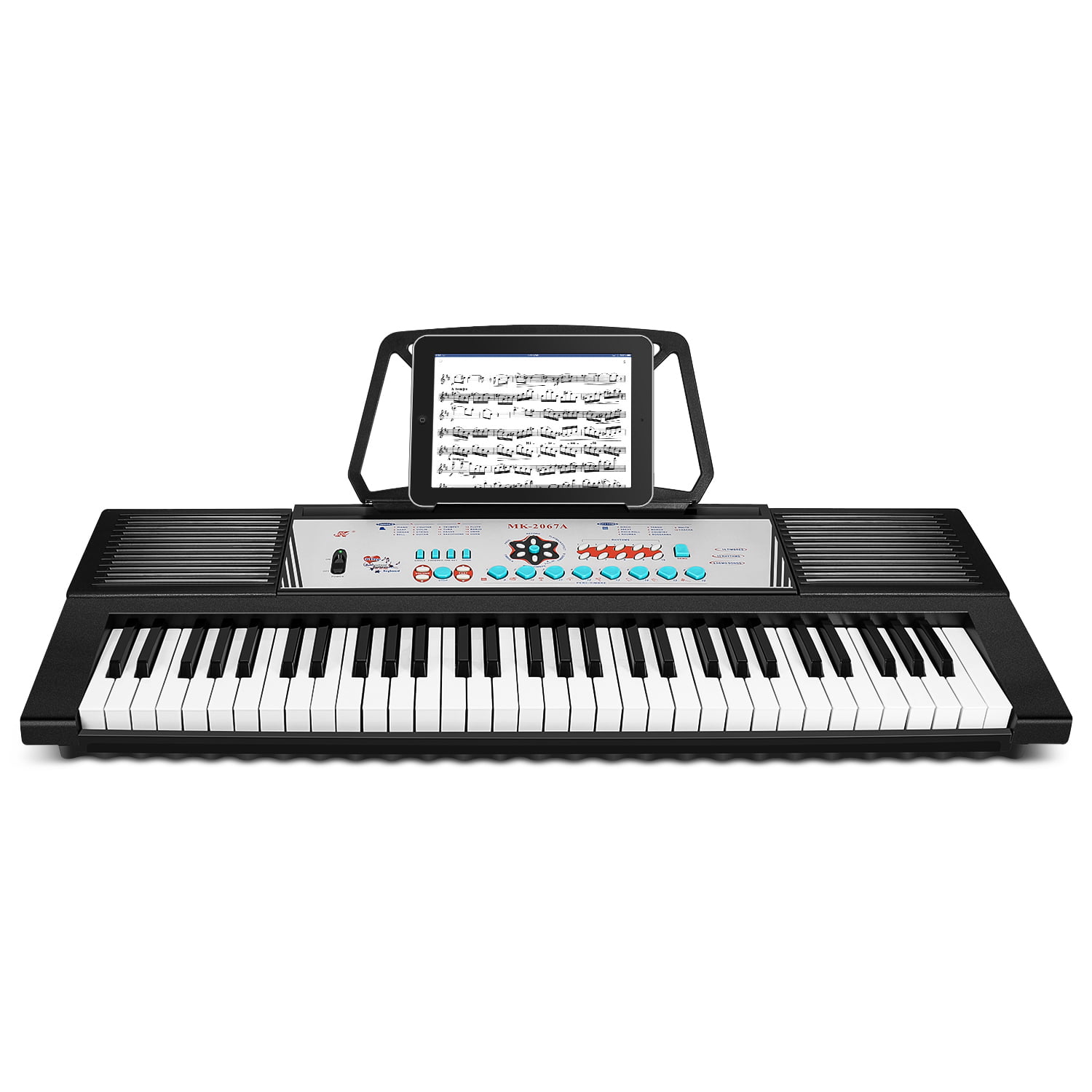 Sustain Record Playback USB MP3 Player Flexzion 61-Key Electronic Keyboard Professionals Digital Piano w/Standard Full Size Weighted Action Keys Rhythm Programming AUX/Microphone IN OUT 