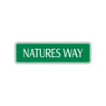 thumbnail image 1 of Natures Way Aluminum Metal Novelty Street Sign Gift Wall Art Décor 4x13.5, 1 of 1