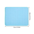 thumbnail image 5 of 1 Pc Pet Mat Cooling Water Absorbing Sofa Pet Pad Foldable Portable Cool Fiber Animal Mat Summer Cat Dog Cooling Mat Pet Supplie blue S(50*40cm), 5 of 9