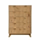 thumbnail image 3 of Yeshouse Cómoda estriada de 5 cajones, cómoda moderna de 122 cm de altura con dispositivo antivuelco, cómoda organizadora de madera para dormitorio, sala de estar, pasillo y armario, 3 of 8