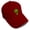 Burgundy, variant on Baseball Caps for Men & Women Embroidered Alien A Embroidery Ladies & Men Baseball Hats Acrylic White Design Only