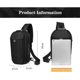 thumbnail image 2 of OZUKO Mochilas de Hombro con Cabestrillo Antirrobo, Mochila Cruzada, Bolso de Pecho Impermeable con Puerto de Carga USB (Negro), 2 of 8