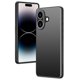 thumbnail image 1 of For iPhone 16 Case PC+TPU Matte Back Phone Cover with Lens Film - Black, 1 of 4