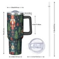 thumbnail image 2 of 1pc nutcracker 40oz Tumbler with Straw & Handle - Insulated Stainless Steel Cup | Holiday Gift for Man Women (Christmas, Valentine's, Birthday), 2 of 7