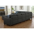 thumbnail image 4 of Devion Furniture 8-Piece Upholstered Modern Fabric Sectional with Ottoman-Color:Gray, 4 of 4