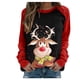 thumbnail image 2 of Puntoco Mujeres Casual Navidad Impresión Raglan Manga Larga Camisas Blusa tops Puntoco Puntoco-2122, 2 of 4