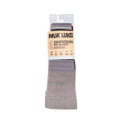 MUK LUKS Womens Regular Width Compression Cotton Knee-High Socks, 2-Pack, Shoe Size 6-10