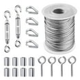 thumbnail image 7 of HGYCPP Wire Fence Roll Kit PVC Coated Cable Rope 304 Stainless Steel Turnbuckle 19 Pcs, 7 of 7