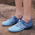 thumbnail image 2 of lnmuld Men Women Barefoot Shoes, Breathable Mesh Shoes for Water Yoga Fitness Hiking Color:Blue,Size:8.5, 2 of 9