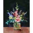 thumbnail image 3 of Wang, Melissa 15x18 Black Modern Framed Museum Art Print Titled - Bottle and Flowers II, 3 of 5