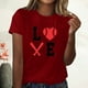 thumbnail image 2 of Blusa informal de manga corta con cuello redondo y estampado suelto de verano para mujer con estilo OAVQHLG3B Store  lin121212, 2 of 4