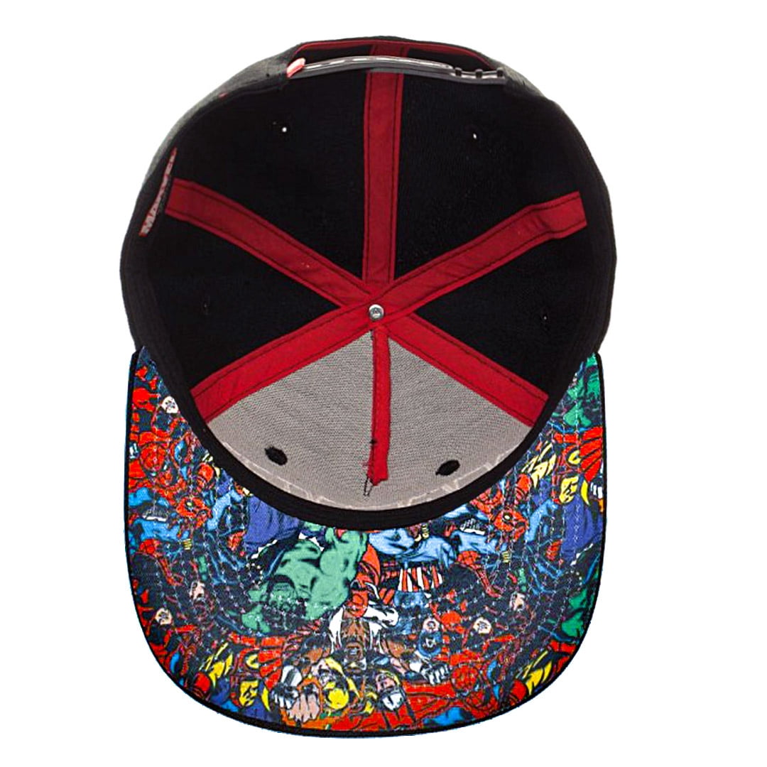 Bioworld Marvel Comic Logo Sublimated Bill Snapback Cap Hat