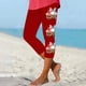 thumbnail image 2 of Pantalones de Ajuste Seco de la Moda de las Mujeres Imprimidas Leggings, Deporte de Yoga Elástico de Poliéster Elástico Respirable, 2 of 6