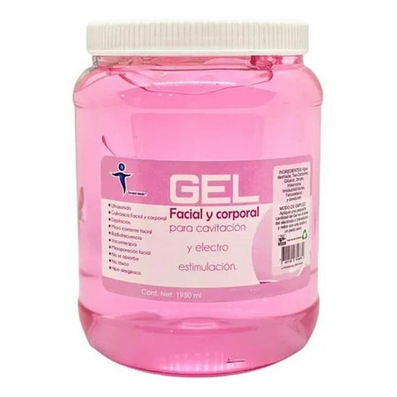 Gel Conductor Para Cavitación Facial Y Corporal Zenskki 1950 Ml Rosa
