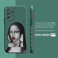thumbnail image 3 of Funda para Samsung Galaxy A91 A73 A72 A71 A52 A51 A33 A31 A02S AO3S 4G 5G Color funda de silicona líquida Mona Lisa Art, 3 of 5