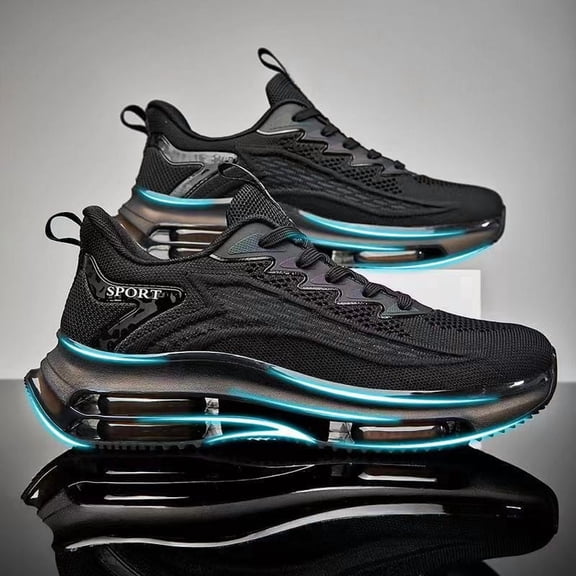 Men's New Full-Length Air Cushion Shoes, Thick-Soled Anti-Slip Shock-Absorbing Running & Basketball Sneakers