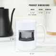 thumbnail image 5 of 15 fl oz Ceramic Mug, Cleveland, Ohio, Black and White Hope Memorial Bridge, Photography A-92972, Dishwasher & Microwave Safe, 5 of 5