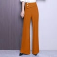 thumbnail image 3 of yunLCZ Women's Straight Leg Pants High Wa Women's New Fashionable Solid Color Hanging High Waisted Casual Pants Women's Long Pants Wide Leg Pants, 3 of 3