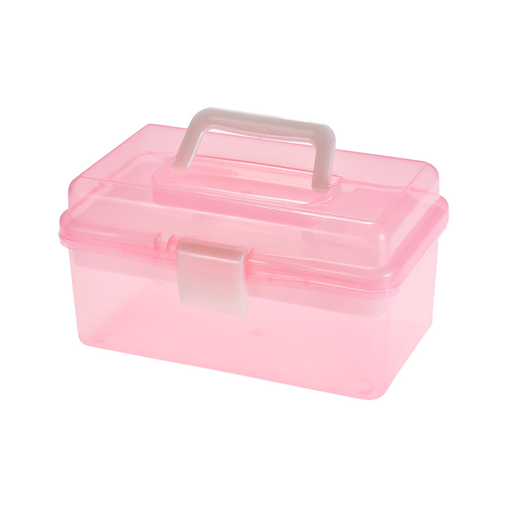 Clear Art Storage Box Painting Supplies Multipurpose Case Meidum Size