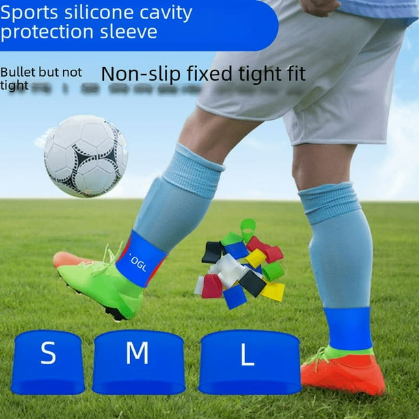 Banda de entrenamiento de protección de cuello de silicona, calcetines antideslizantes, mallas deportivas, funda de silicona, unisex, para entrenamiento, cubierta deportiva para pies