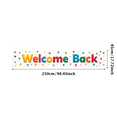 thumbnail image 3 of Welcome Back Banner Colorful Confetti Balloons Decorative Background Party Supplies Event Backdrop Celebration Welcome Banner Photography Props, 3 of 4
