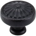 thumbnail image 3 of Top Knobs M601 Flower 1-1/4" Mushroom Cabinet Knob From The Normandy Collection - Grey, 3 of 7