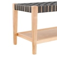 thumbnail image 6 of NPD Furniture Marco Faux Leather Bench in Black, 6 of 13