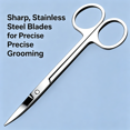 thumbnail image 6 of EXLEAF 2026 New Cosmetic Scissors Beauty Tools Small Scissors,Safe Round Nose Hair Scissors,Curved Pointed Eyebrow Trimming Scissors, 6 of 6