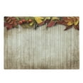 thumbnail image 1 of Fall Cutting Board, Autumn Leaves and Berries Border on Vintage Wooden Background Botanical Vivid Print, Decorative Tempered Glass Cutting and Serving Board, Large Size, Multicolor, by Ambesonne, 1 of 1