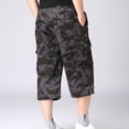 thumbnail image 3 of SWSMCLT Men's Casual Pants Soft Capri Cotton Capris Cargo Loose Summer Thin Pocket Mid Rise Cropped Pants Camo 44, 3 of 4