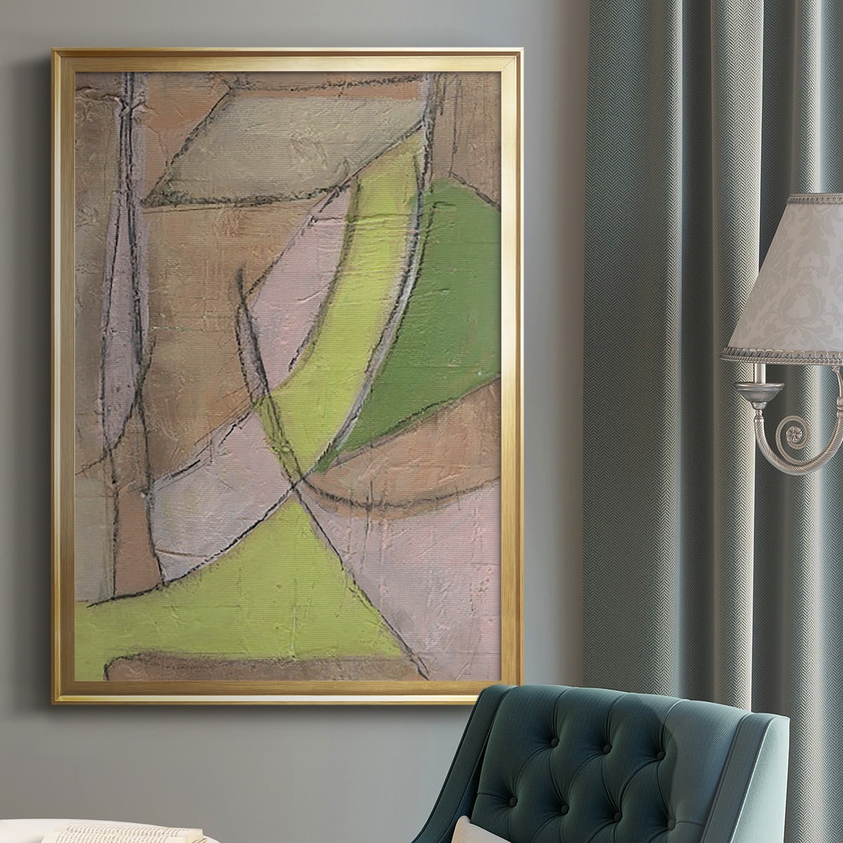 Many Layers II Premium Framed Print, in Gold, Black, or Silver - Ready to Hang