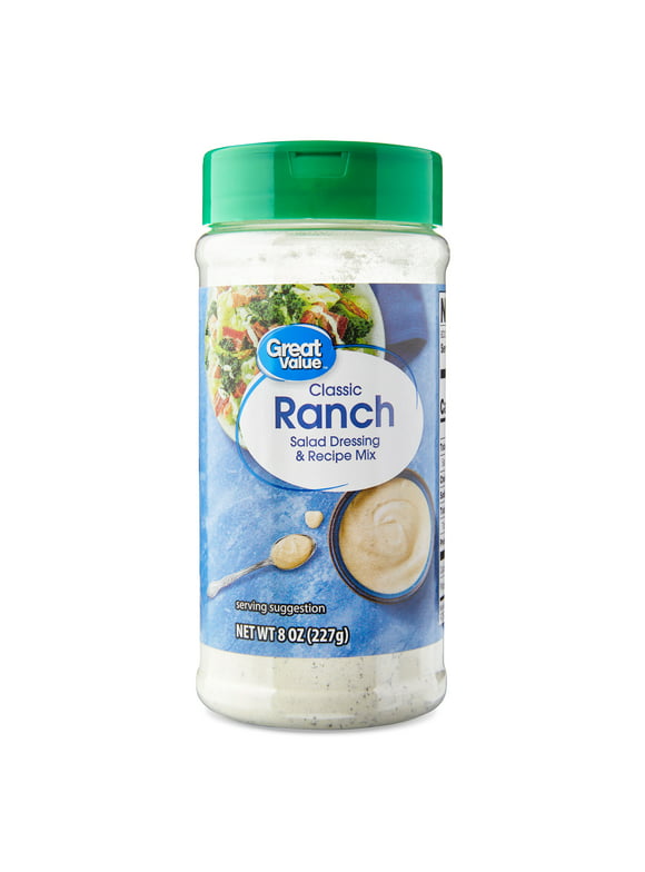 Great Value Classic Ranch Salad Dressing Cannister, 8 oz