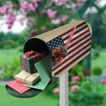 thumbnail image 5 of Coolnut Magnetic Mailbox Cover, American Flag Painted On Wood Post Mail Box Cover Mail Wraps Cover, Oversize 25.4" L x 20.78" W, 5 of 5