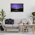 thumbnail image 2 of Stupell Industries Luminous Purple Northern Lights Landscape & Nature Photography Gold Floater Framed Canvas Art Print Wall Art, 31 x 21, 2 of 9