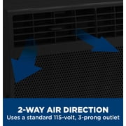 GE 6,000 BTU Window Air Conditioner for Rooms up to 250 Sq. Ft., Black