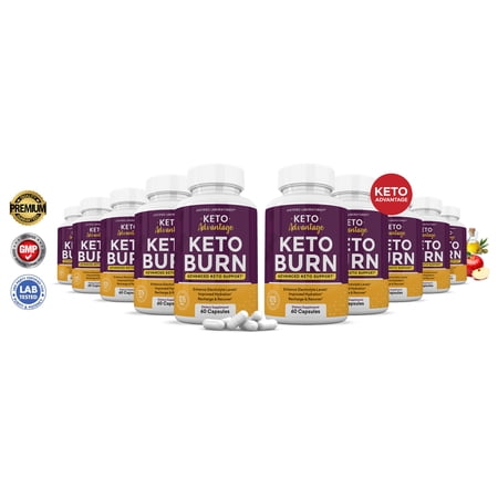 (10 Pack) Keto Advantage ACV Pills 1275mg Alternative to Gummies Dietary Supplement 600 Capsules