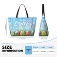 thumbnail image 4 of Disketp Happy Easter Bolsa de Playa de Gran Capacidad, Bolso Impermeable y a Prueba de Arena para Mujer, Ideal para Playa, Piscina y Natación, 4 of 7
