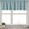 thumbnail image 3 of Ambesonne Turquoise Valance & Curtain, Moroccan Interior, 55"x36", Slate Blue and Pale Blue, 3 of 6