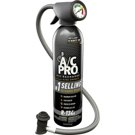 A/C Pro ACP-100 Ultra Synthetic R-134a Car Refrigerant Kit - 18 OZ (CA Compliant)