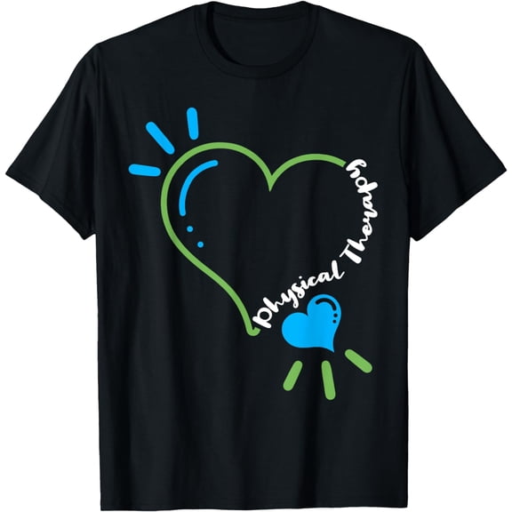 Physical Therapy Heart Physiotherapy PT Rehab Therapist Gift T-Shirt