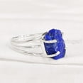 thumbnail image 3 of Natural Lapis Lazuli Ring, Rough Lapis Lazuli Ring, Afghani Lapis, 3 Plain Band Ring, 925 Sterling Silver, Womens Ring, Christmas, Thanksgiving, Handmade, Statement Jewelry, Rough Gemstone Jewelry, 3 of 5