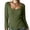 Army Green, variant on Long Sleeve Shirts for Women Square Notch Neck Button Womens Tops Slim Textured Casual Blouses