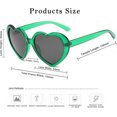 thumbnail image 3 of u200bRetro Heart-Shaped Sunglasses with Polarized UV Protection, 3 of 4