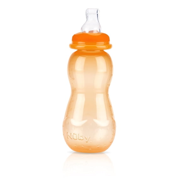 Nuby 3 Stage Bottle, 11 Ounce, Orange