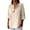 Beige, variant on Cotton Linen Shirts for Women 2026 Summer Short Sleeve Button V Neck Tops Dressy Casual Oversized Tshirts by Yigetop Sky Blue 2XL