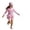 Pink, variant on 3-12T Girls Rash Guard 2 Pieces Bathing Suit Long Sleeve Swimsuit Swimming Skirt with Shorts Swimwear
