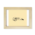 thumbnail image 1 of Cráneo de pájaro muerte animal Escritorio de madera Arte Pintura 6x8 pulgadas marco de foto foto, 1 of 4